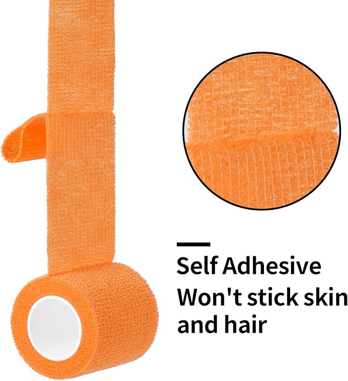 24 Pack Self Adherent Cohesive Wrap Bandages Non Woven Cohesive Bandage Elastic - Image 3