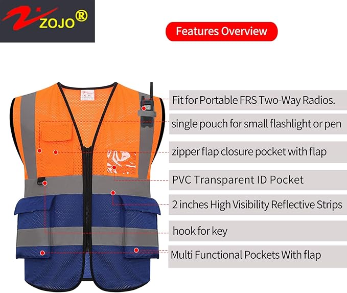 zojo High Visibility Safety Vests - Image 5