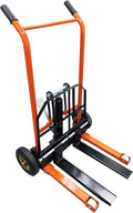 TECHTONGDA Manual Winch Stacker Pallet Truck Dolly Hydraulic Lifting Hand Truck by TECHTONGDA