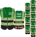 BeautyWill Custom Logo Safety Vest Class 2 High Visibility Reflective Vest by BeautyWill