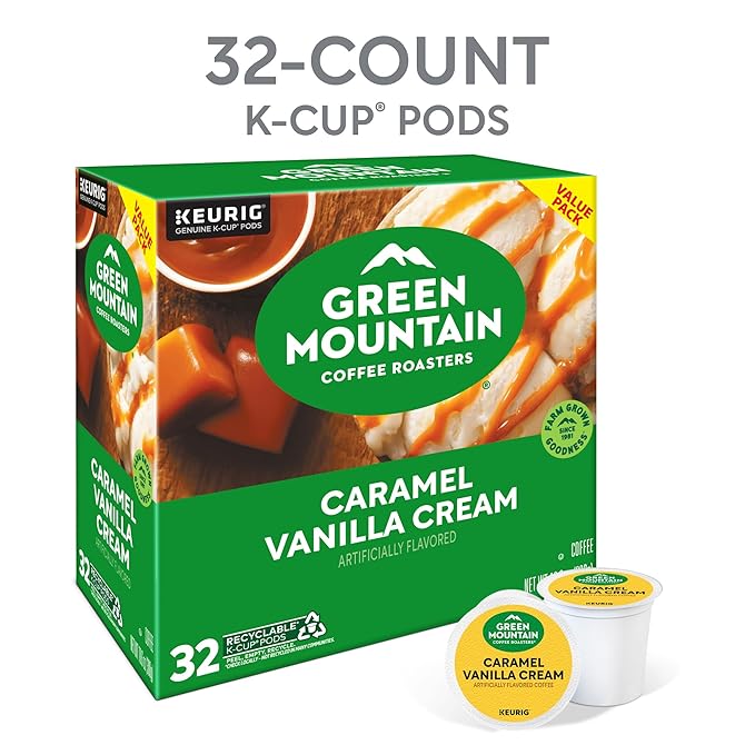 Green Mountain Coffee Roasters Caramel Vanilla Cream, Single-Serve Keurig K-Cup - Image 3