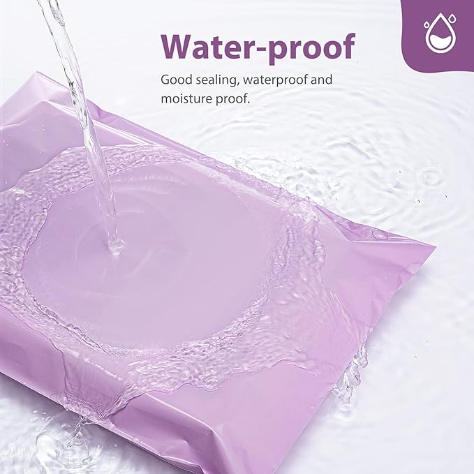 Fuxury Poly Mailers 12x15.5Inch 50 Pcs, Waterproof Shipping Bags - Image 3