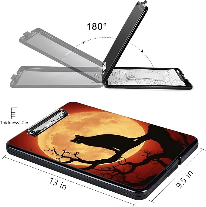 Clipboard with Storage, High Capacity Plastic Storage Clipboard with Low - Image 2