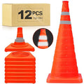 28 Inch Collapsible Traffic Safety Cones by TENKAIWICK
