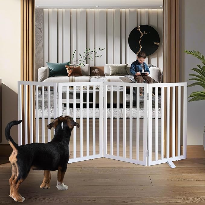 ZJSF Freestanding Indoor Dog Gate by ZJSF