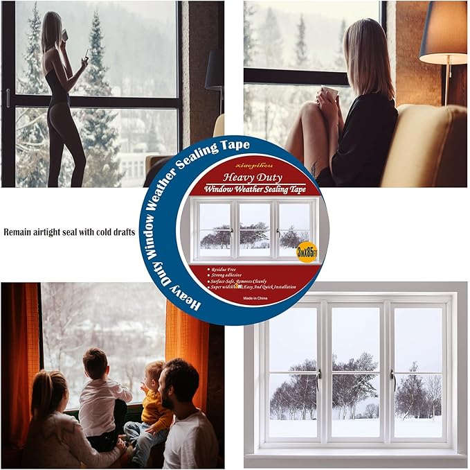 Transparent Window Weather Sealing Tape, 4-Inch x 85FT, Windows and Shower - Image 6