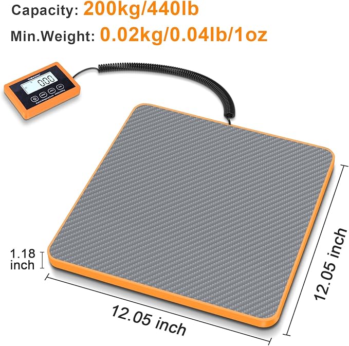 THINKSCALE Shipping Scale, 10g Precision Postal Scale - 440lb Capacity - Image 2