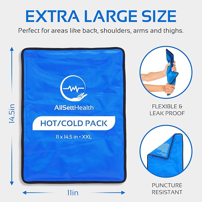 Reusable Ice Packs for Injuries Reusable | 11" x 14.5" - Image 4