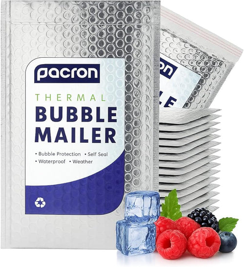 1500-Pack Insulated Silver Thermal Bubble Mailers 12 x 17 by Pacron