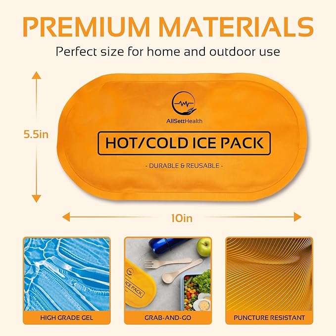 AllSett Health Reusable Hot and Cold Gel Ice Packs - Image 5