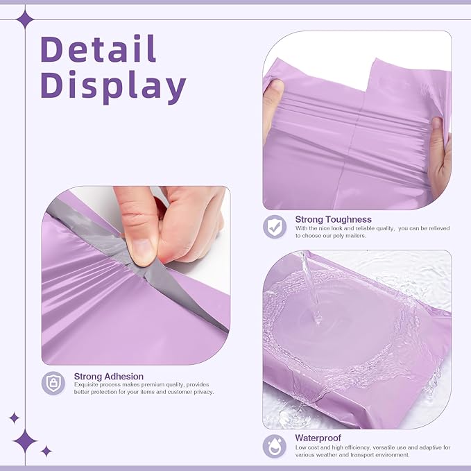 Fuxury Extra Large Poly Mailers 24x36" 25 Pcs, 2.5mil Bulk Shipping Bags - Image 3