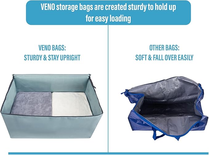 VENO 10 Pack Moving and Storage Bags, Heavy Duty, Alternative to Moving Boxes - Image 6