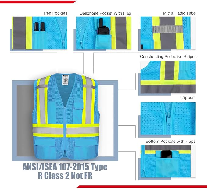 KAYGO Safety Vest with Pockets - Image 3