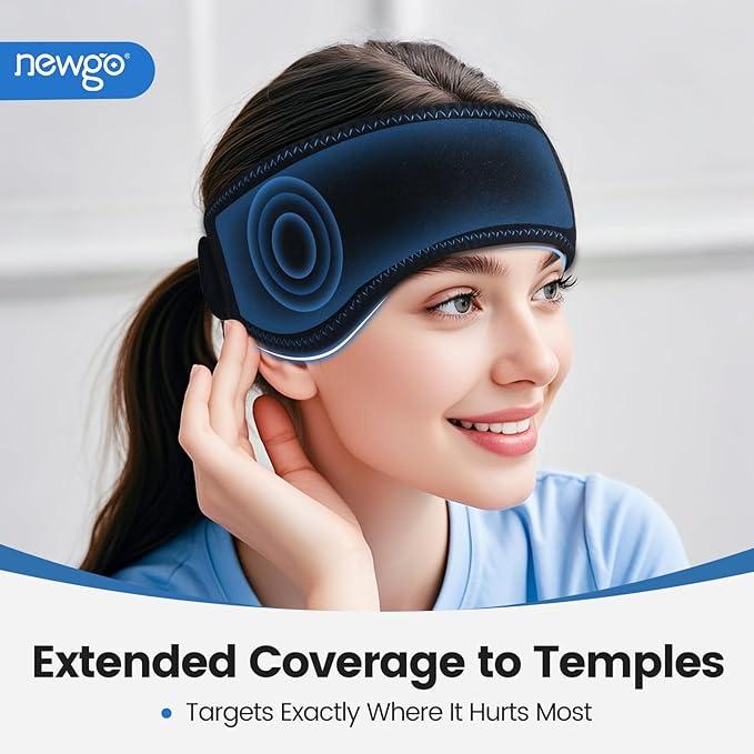 NEWGO Headache Ice Pack Head Wrap - Image 2