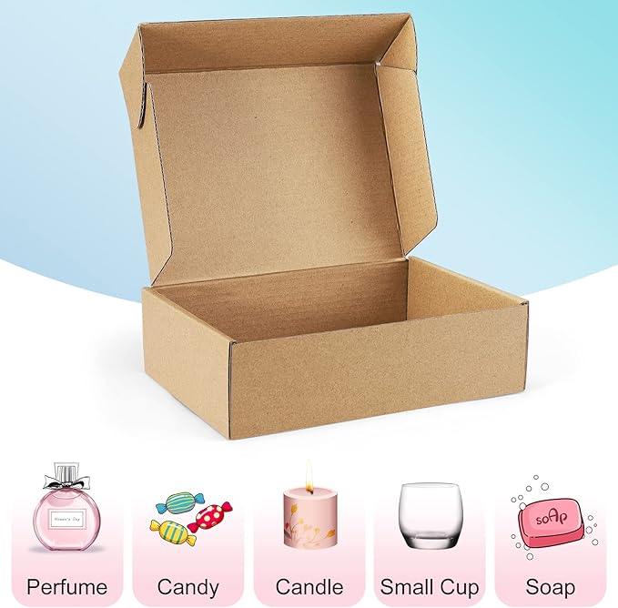 Shipping Boxes 7x5x2 inches Brown Small Mailing Boxes 25 Pack Cardboard - Image 6