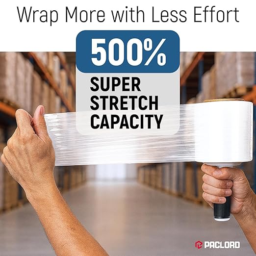 5" x 1000’ Industrial Strength Stretch Wrap, Ready to Use Pack of 12 Mini Rolls - Image 5
