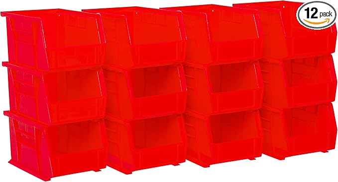 Akro-Mils 30237 AkroBins Plastic Storage Bins, Space-Saving Stackable Bins by Akro-Mils