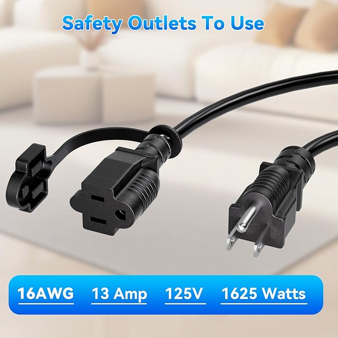 K KASONIC - 50 Feet Outdoor Extension Cord, ETL Listed, SJTW 16AWG/13A 3 Prong - Image 4