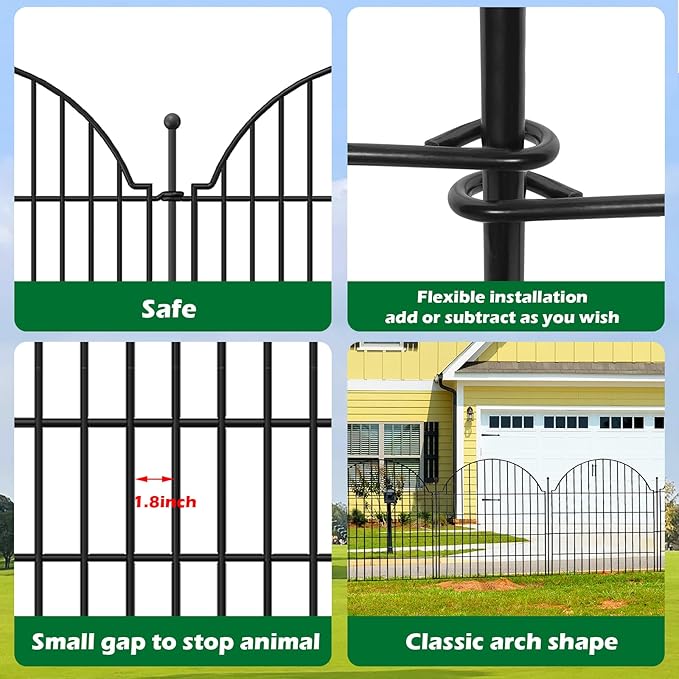 5 Panels Decorative Outdoor Garden Fencing - Image 6