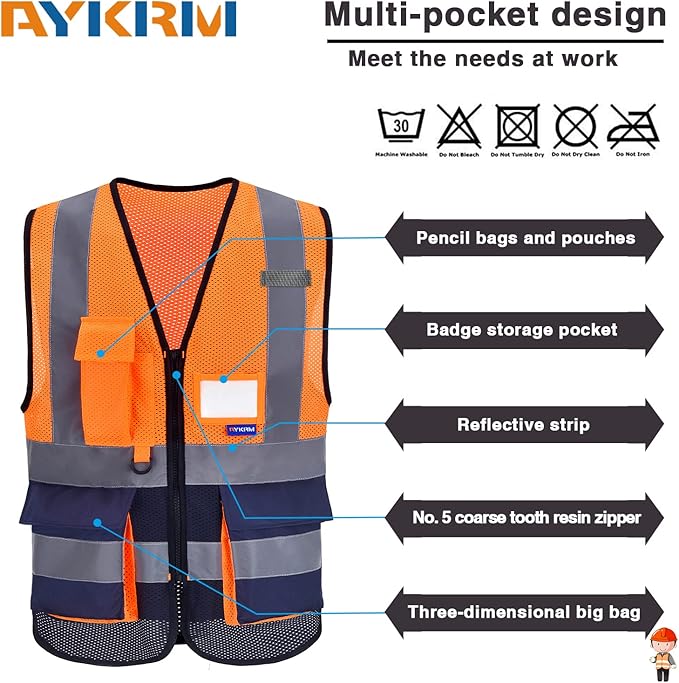 A-SAFETY High Visibility Safety Vest - Image 4
