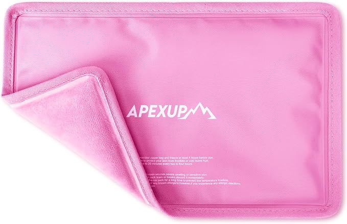 APEXUP Gel Ice Packs for Injuries Reusable, Flexible Double Sided Cold Packs by APEXUP