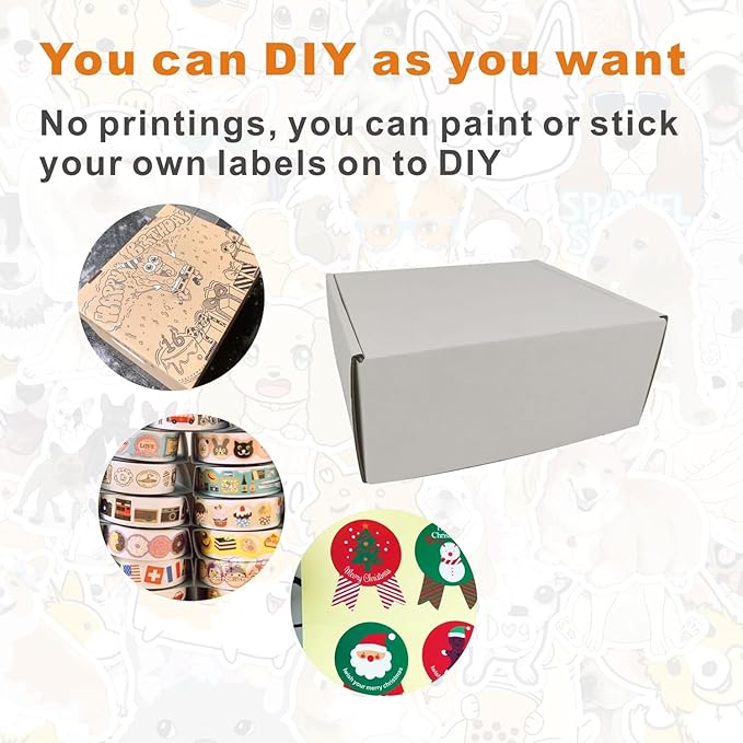 7x6x3'' Corrugated Mailers, 25 Pack, Cardboard Shipping Boxes - Image 4