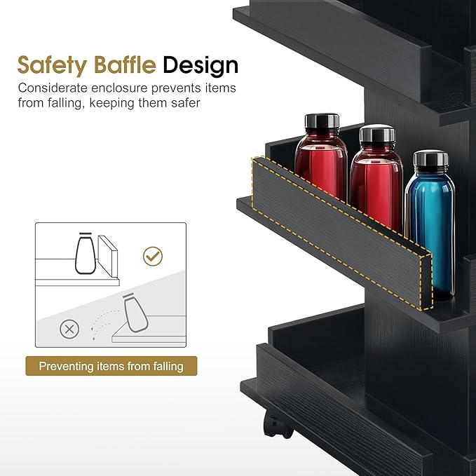 BarberPub Multi-Functional Kitchen Trolley - Image 4