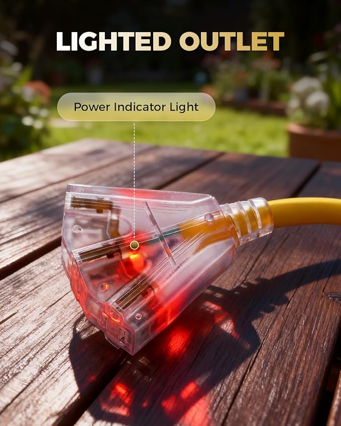 3 FT Auto GFCI Extension Cord Outdoor - Image 5