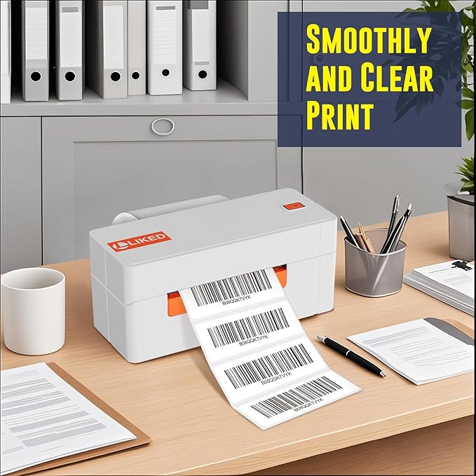 L LIKED 3" x 1" Direct Thermal Labels, Permanent Adhesive Barcode Shipping - Image 6