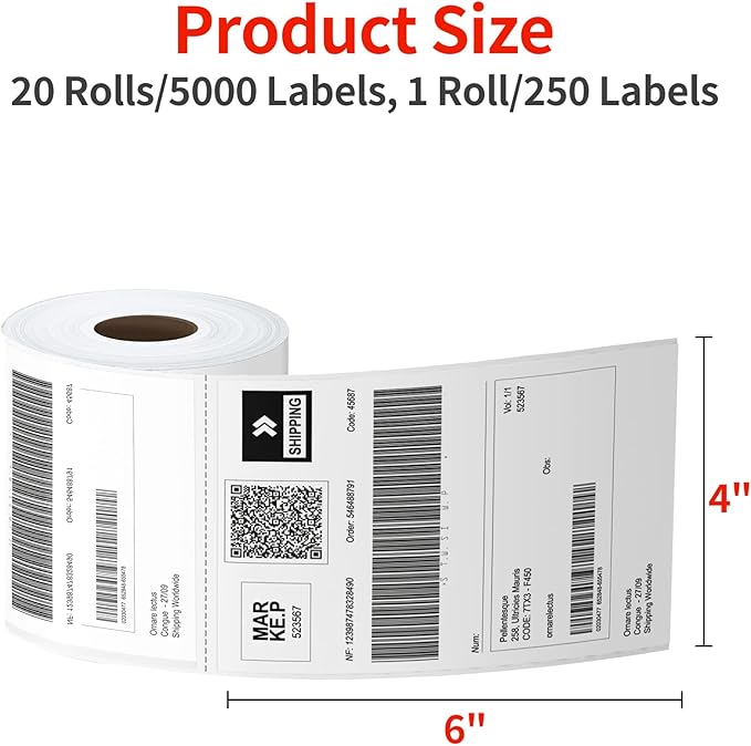 Industrial Labels 4x6 Roll - Image 3