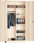 INTERGREAT Metal Wardrobe Closet, 18 "D Steel Clothes Storage by INTERGREAT