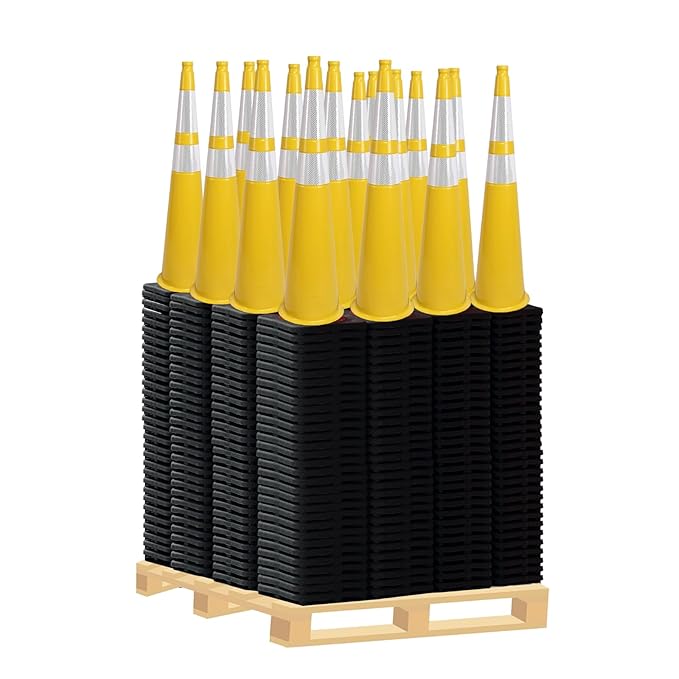 360 Pack 28" Yellow Traffic Cones by OranclUS