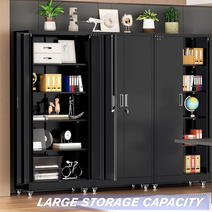 Pataku 73" Metal Storage Cabinet - Image 8