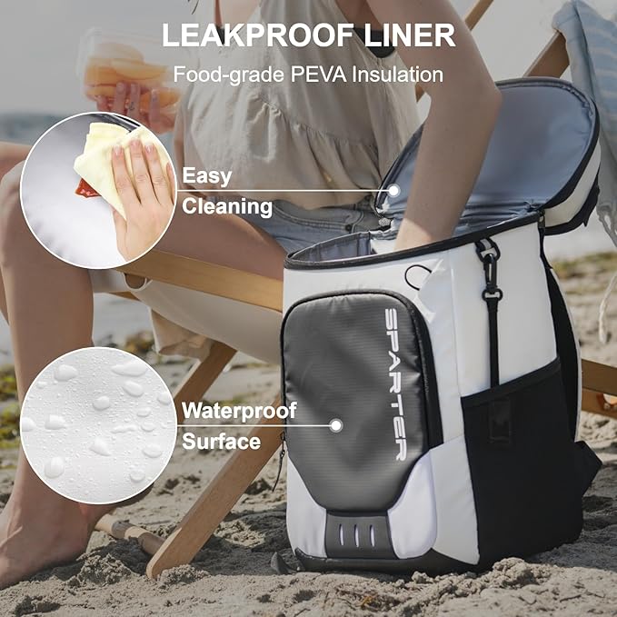 SPARTER Backpack Cooler Insulated Leak Proof 33/49 Cans, 2 Insulated - Image 5