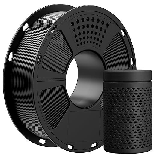 GEEETECH Black PLA Filament 1.75mm, 3D Printer Filament Dimensional Accuracy by GEEETECH