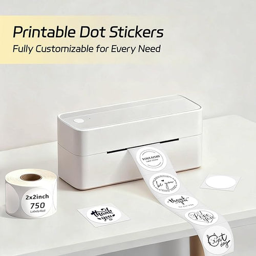2 inch Dot Stickers Labels Circle Garage Sale Sticker 750Pcs Round Thermal - Image 2