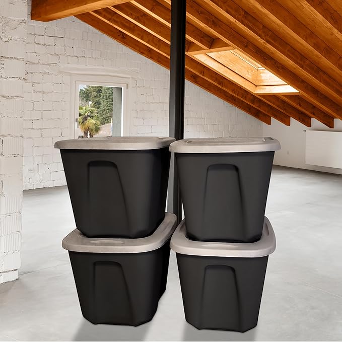 HOMZ Durable Molded Bin, Plastic Storage Container - Image 8