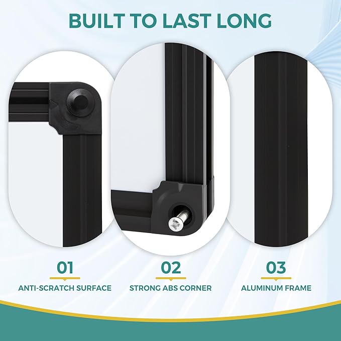 Large Magnetic White Board 60" x 48" Wall Mount Dry Erase Board - Image 4