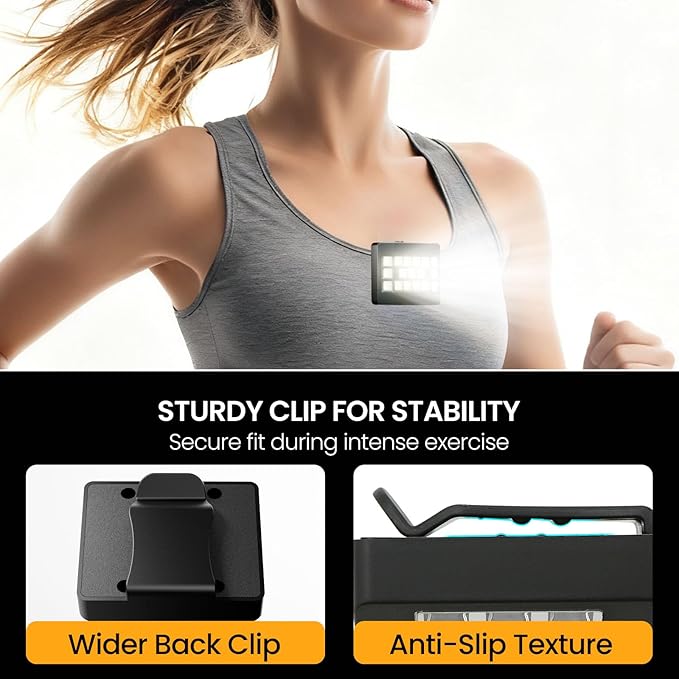 Running Lights for Runners, Clip on Flashlight, Rechargeable LED Safety Light - Image 5