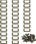 PATIKIL 70x33mm Metal Label Holders by PATIKIL