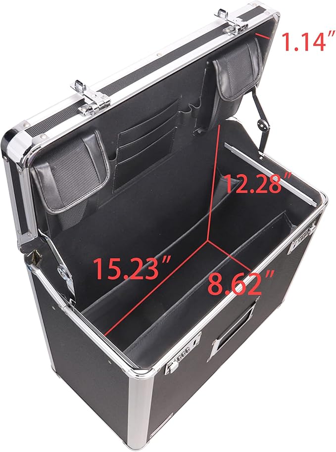 Vaultz Locking Mobile Business Case, Legal Size, 14.5 x 13.5 x 11 Inches - Image 5