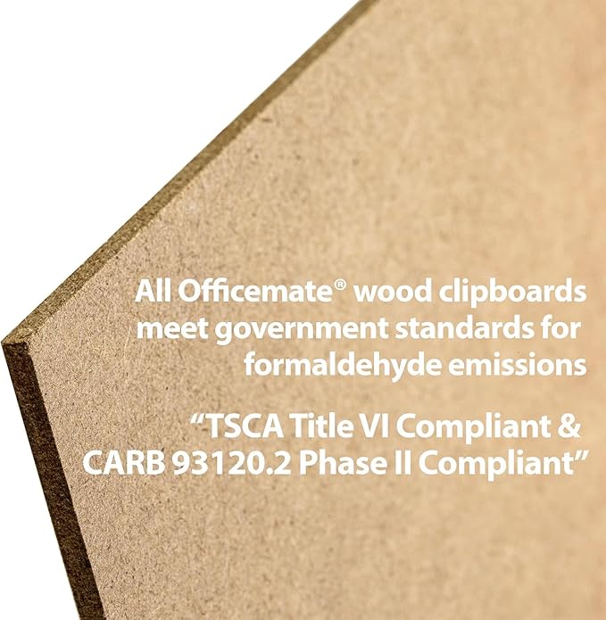 Officemate 5" x 9" Clipboard for Receipts, Low Profile Metal Clip & Pen Holder - Image 6