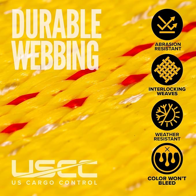 US Cargo Control Wire Hook Ratchet Straps 2 Inch x 30 Foot, 000 LBS Break - Image 5
