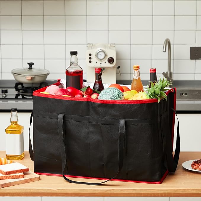 Maxcheck 2 Pcs Insulated Bags for Food Delivery XXXL Large Capacity Hot Grocery - Image 4