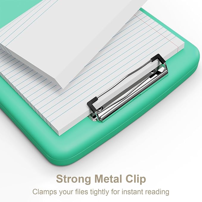 Piasoenc Clipboard with Storage, 8.5 x 11 Organization Box with Pen Holder and - Image 4