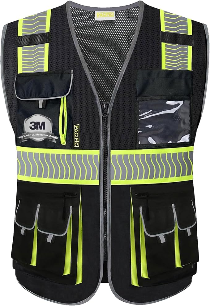 PACIFIC 10 Pockets Class 1 Safety Vest by PACIFICPPE