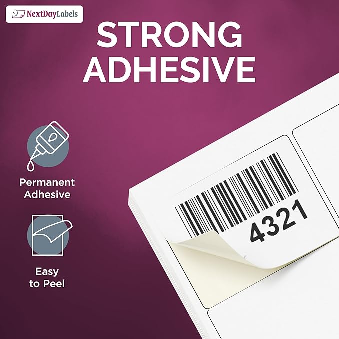 NextDayLabels – 2"-11/16 x 2 Rectangular Sticker Labels - Image 4