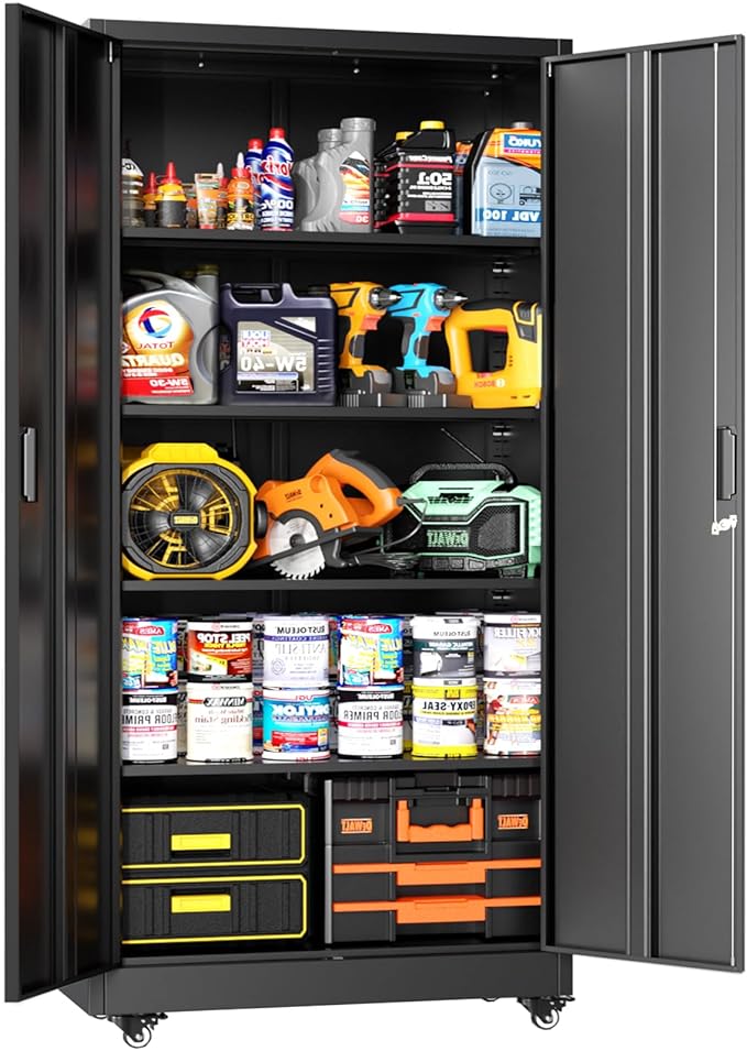 Greenvelly 74" Metal Storage Cabinet by Greenvelly
