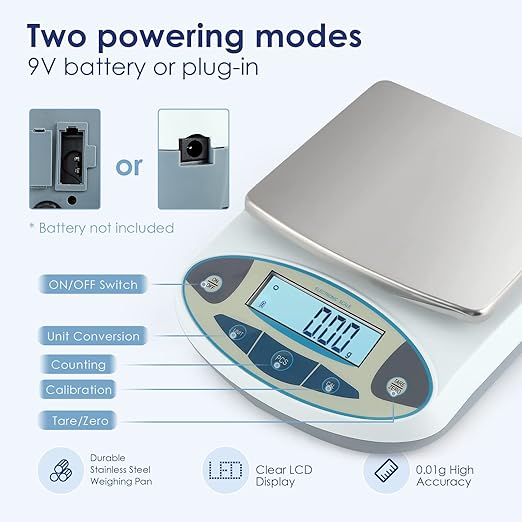 CGOLDENWALL High Precision Lab Digital Scale Analytical Electronic Balance - Image 3