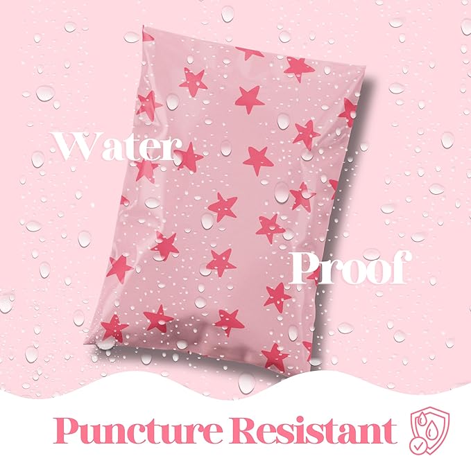 6x9 Designer Poly Mailer 100 Pack Heavy Duty Waterproof Self Seal Shipping Bags - Image 4